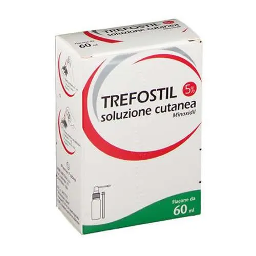 TREFOSTIL 50 MG/ML SOLUZIONE CUTANEA"1 FLACONE PET 60 ML CON PIPETTA GRADUATA PS/PE E DOSATORE A POMPA CON APPLICATORE