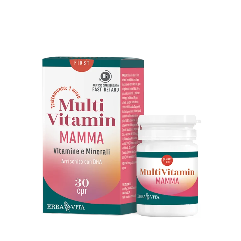 Erba Vita MultiVitamin Mamma Vitamine E Minerali 30 Compresse