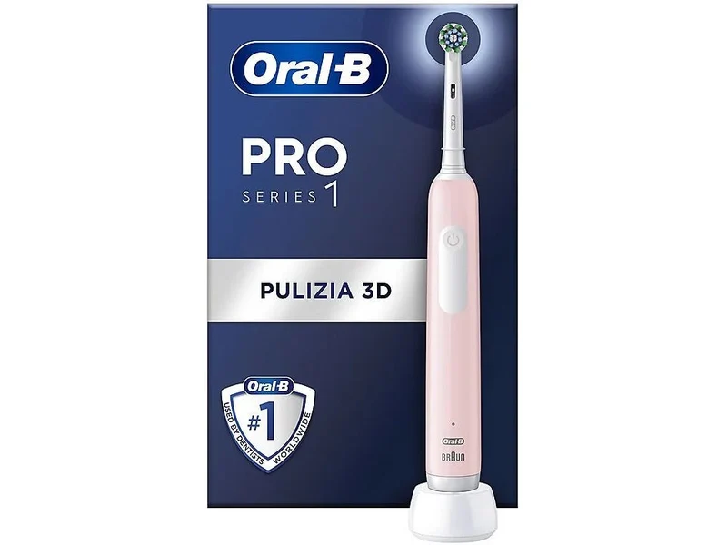 Oral-B Pro Series 1 Spazzolino Elettrico Rosa + 1 Testina Di Ricambio