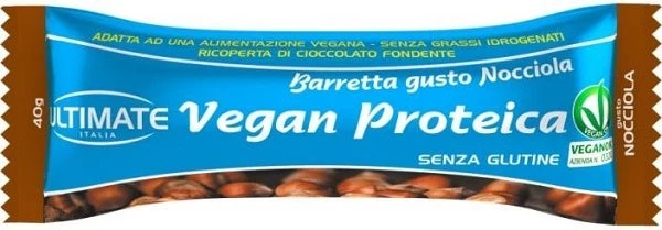 Ultimate Barretta Proteica Vegana Gusto Nocciola 40g