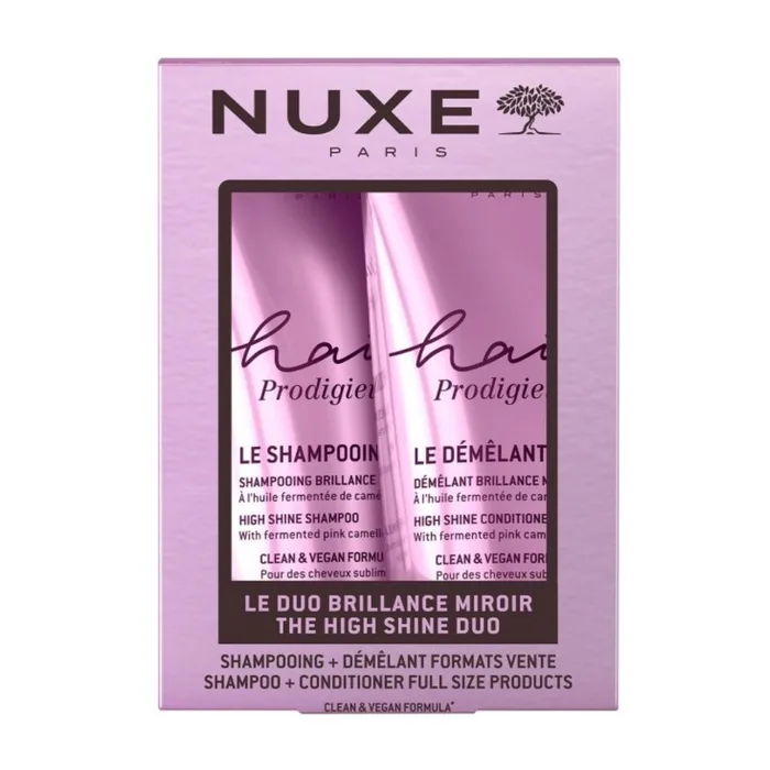 Nuxe Hair Prodigieux - Duo Lucentezza dei Capelli Shampoo Illuminante 200ml + Balsamo Districante 200ml
