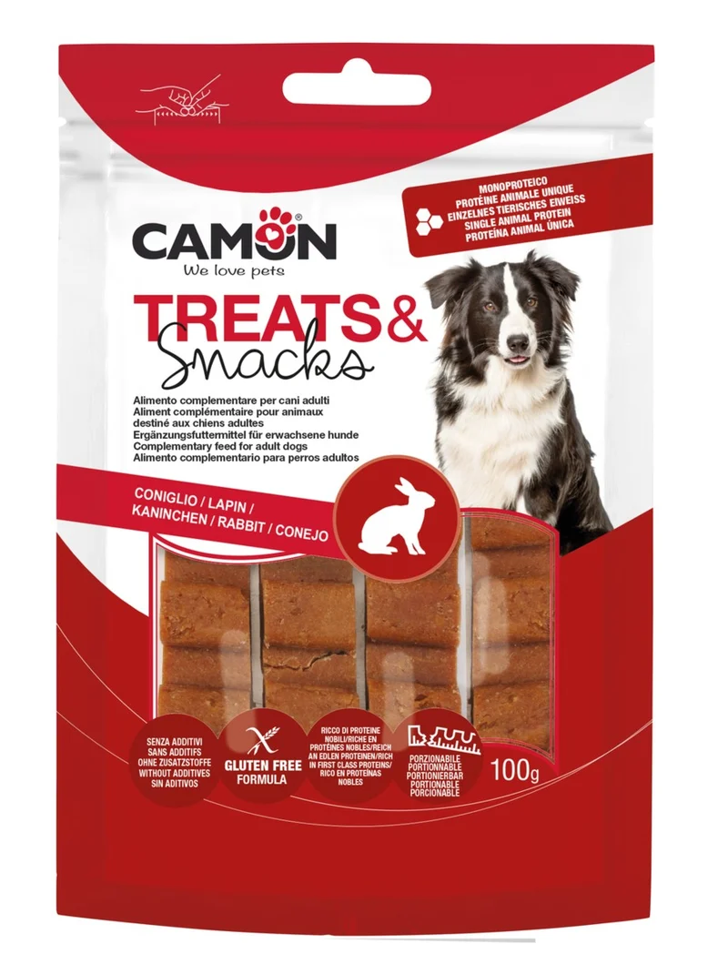 Snack Barretta Porzionabile al Coniglio per Cani 100 g
