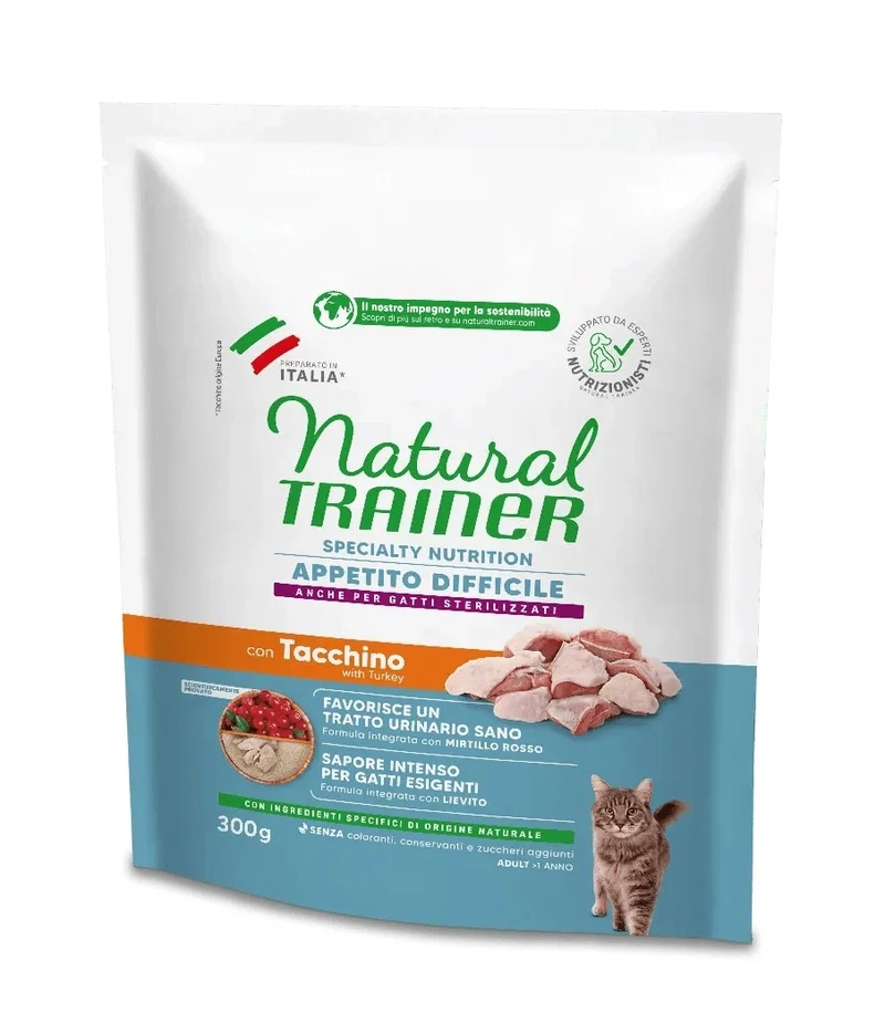 Natural Trainer Specialty Nutrition Adult Appetito Difficile con Tacchino 300 gr