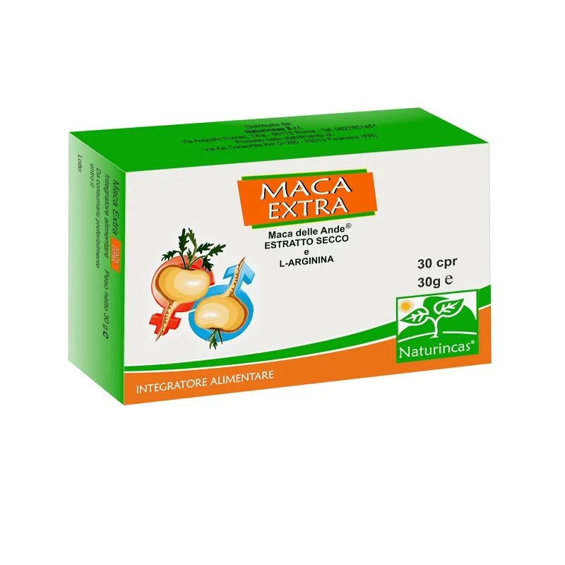 Naturincas Maca Extra integratore tonico-adattogeno 30 compresse