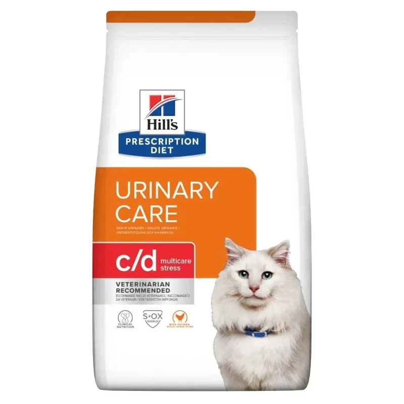 Hill's Prescription Diet C/D Multicare Stress Crocchette Pollo Per Gatti Sacco 1,5kg