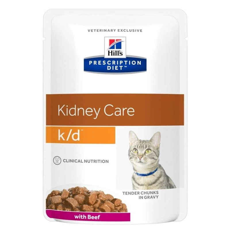 Hill's Prescription Diet K/D Renal Gatto Manzo Bustina 85g