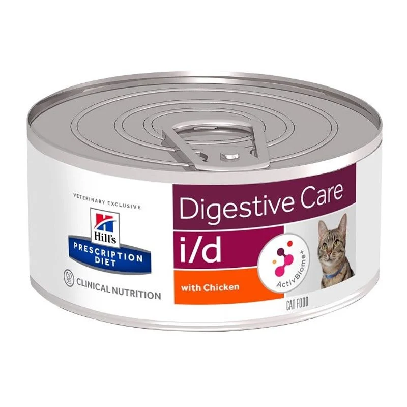 Hill's Prescription Diet I/D Digestive Care Gatto Pollo Lattina 156g
