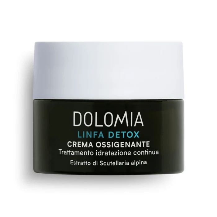 Dolomia Linfa Detox Crema Ossigenante, Trattamento Idratazione Continua, 50ml