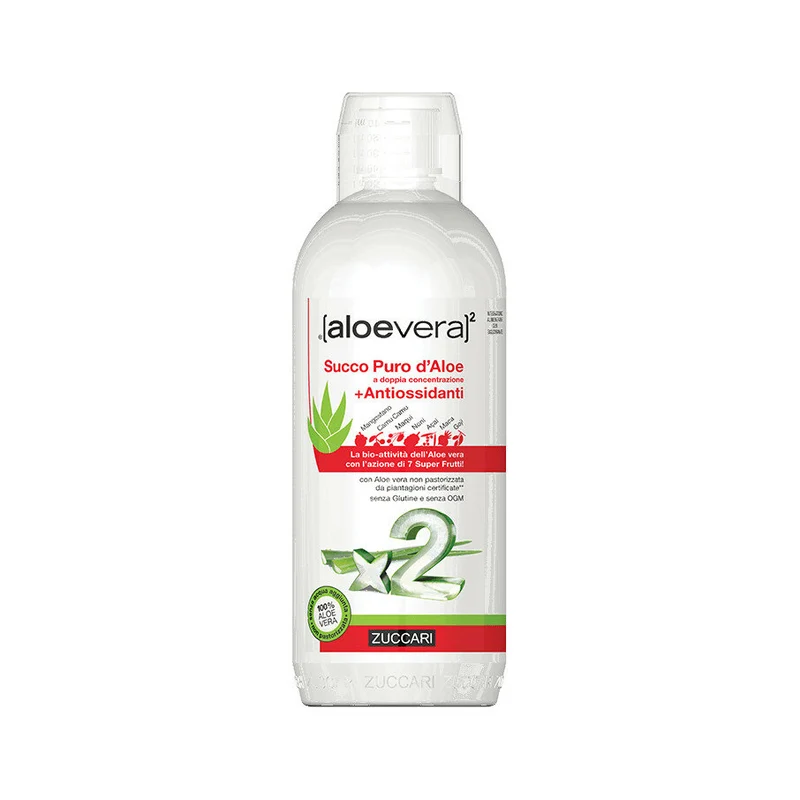Zuccari succo puro d'aloe + antiossidanti 1000ml