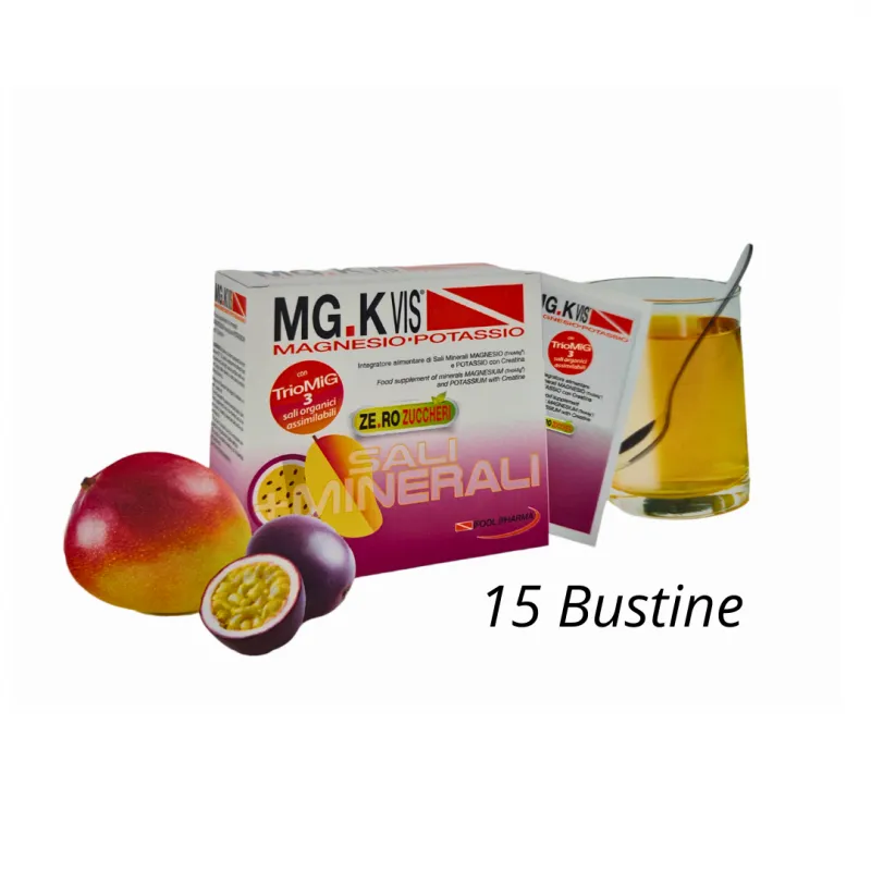 Mgk Vis Magnesio Potassio Gusto Mango Passion Fruit - 15 Bustine