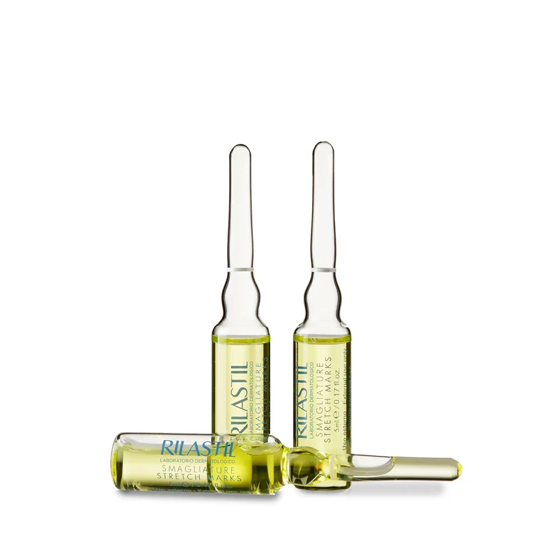 Rilastil Fiale Smagliature, Trattamento Intensivo, Emollienti e Leviganti, Tutti i Tipi di Pelle, Confezione da 10 fiale da 5 ml
