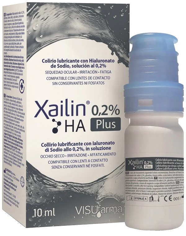 Xailin Plus 0,2% HA Collirio 10ml
