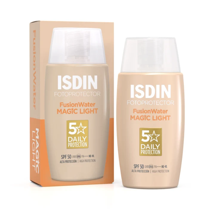 Isdin Fusion Water Color Light Spf50+, Protezione Solare Viso 50ml