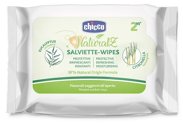 Chicco Naturalz Antizanzare Protettivo & Rinfrescante Salviette 20 pezzi
