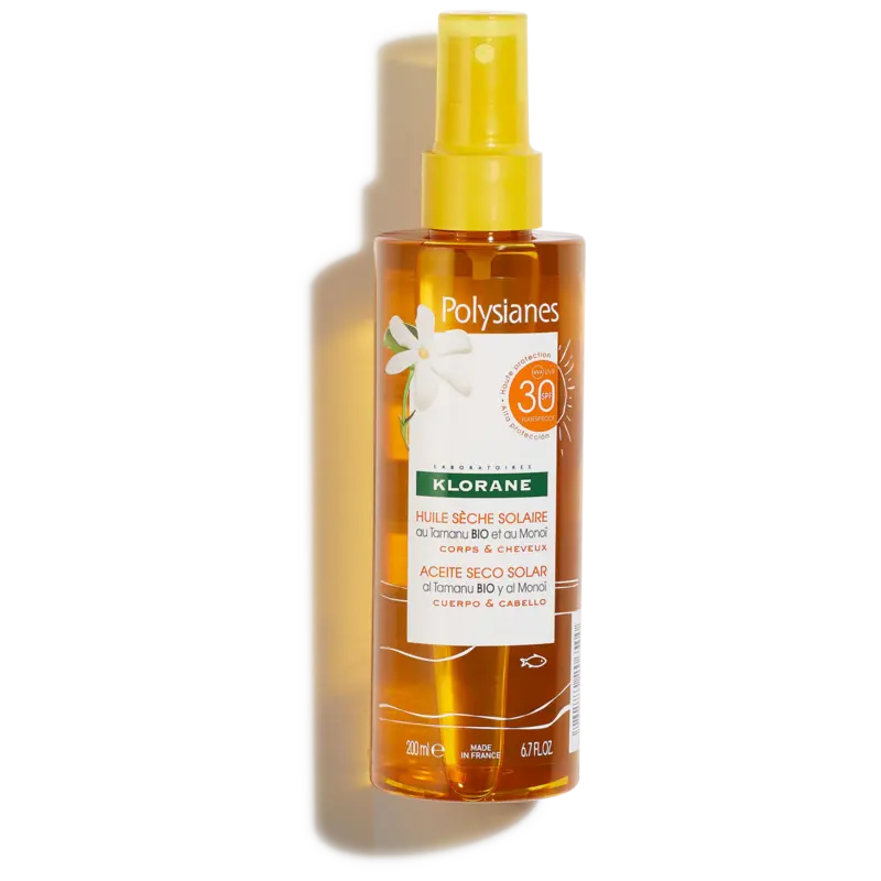 Klorane Olio Secco Solare SPF30 Corpo E Capelli 200ml