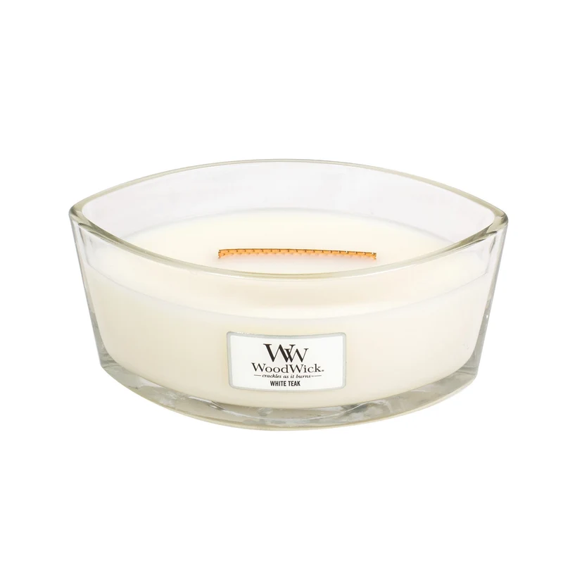 Woodwick - Candela Ellipse White Teak