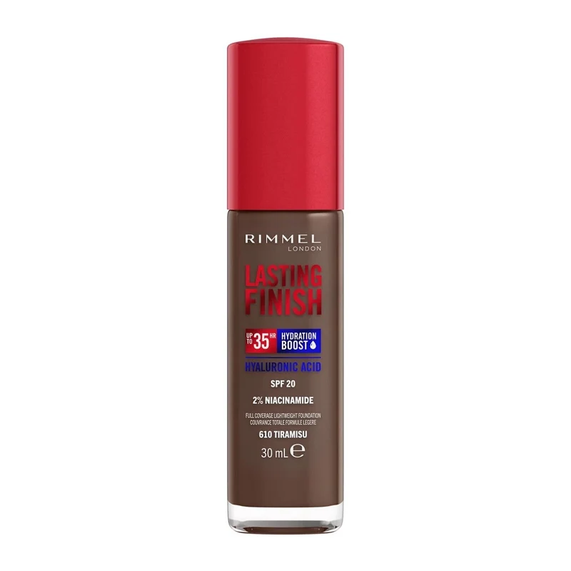 Rimmel Fondotinta Lasting Finish 35h Con Acido Ialuronico 610 Tiramisu 30ml