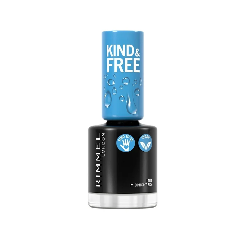 Rimmel Kind & Free Smalto Formula A Base Naturale Tonalità 159 Midnight Sky 8ml