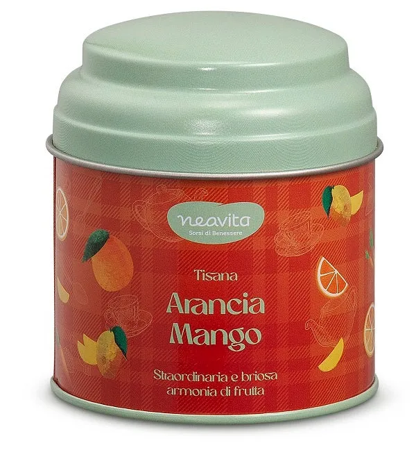 Neavita Infuso Arancio e Mango In Barattolino Happy Fruits Rosso