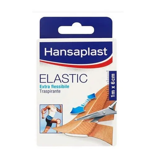 CEROTTO IN STRISCIA HANSAPLAST ELASTIC EXTRA FLESSIBILE 6 CM LUNGHEZZA 1 M 10 PEZZI