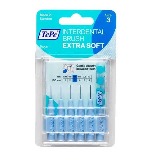 TEPE SCOVOLINO XSOFT BLU 0,6 MM 6 PEZZI