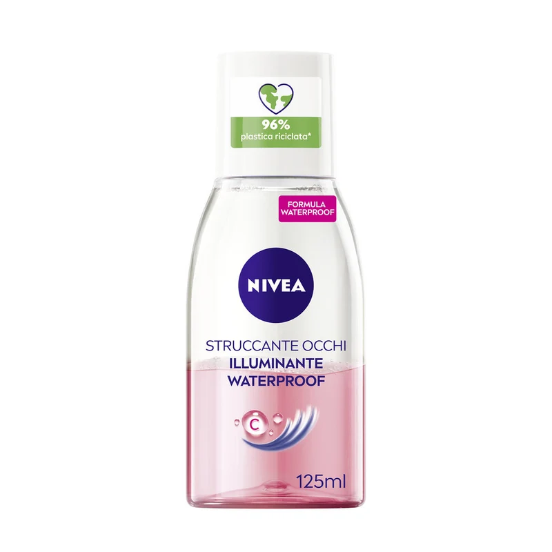 Nivea Struccante Occhi Bifase Illuminante Waterproof Olio Struccante Bifasico Per Gli Occhi 125ml