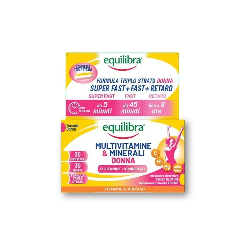Equilibra Multivitaminico Donna 30 Compresse Triplostrato