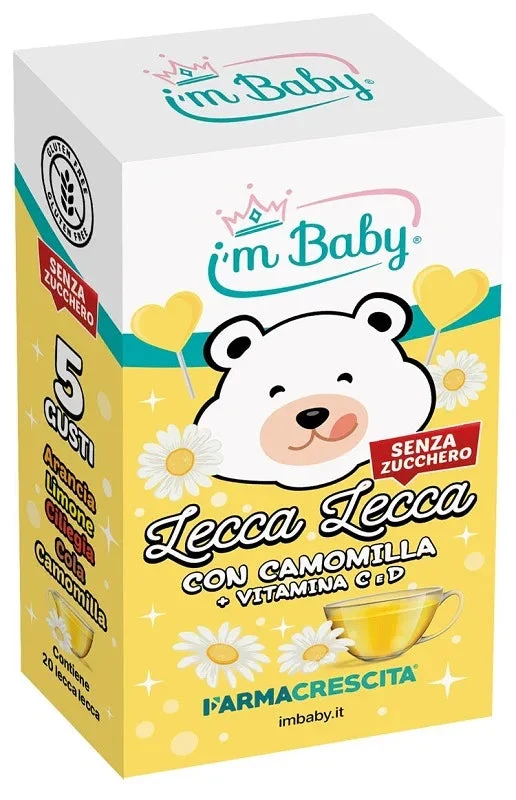 I'M BABY LECCA LECCA CAMOMILLA + VITAMINA C D 20 PEZZI