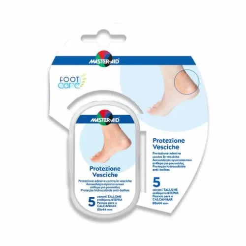 IDROCOLLOIDE MASTER-AID FOOTCARE VESCICHE TALLONE 69X44 MM 5 PEZZI A1