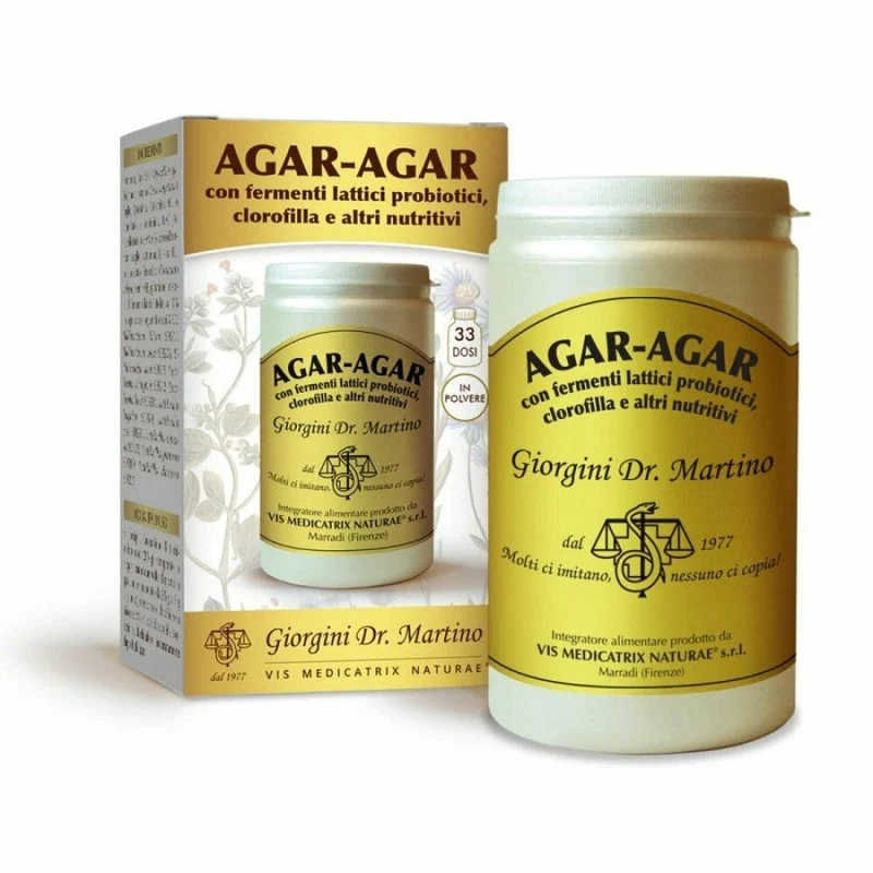Dr Giorgini Agar Agar Fermenti Clorofilla Nutritivi Polvere Solubile 150g