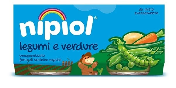 Nipiol Omogeneizzato Legumi E Verdure 2x80g