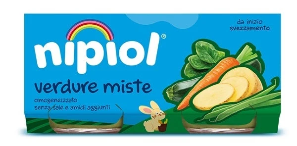 Nipiol Omogeneizzato Verdure Miste 2x80g