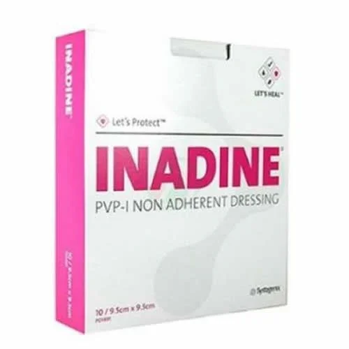 MEDICAZIONE NON ADERENTE ALLO IODIO-POVIDONE INADINE MISURA 9,5X9,5 10 PEZZI