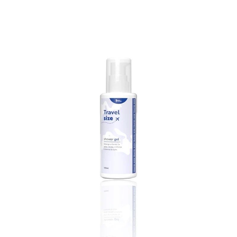 Travel size shower gel