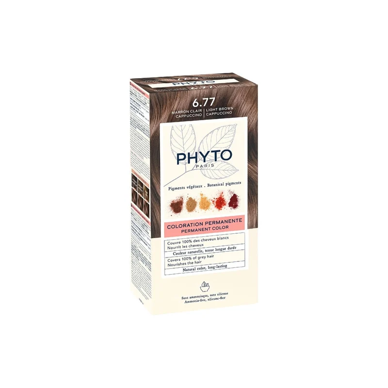 Phyto Phytocolor 6.77 Marrone Chiaro Cappuccino Colorazione Permanente Per Capelli