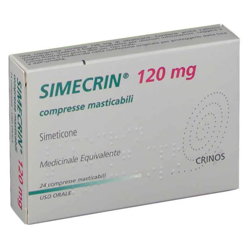 Simecrin 120 mg 24 compresse masticabili