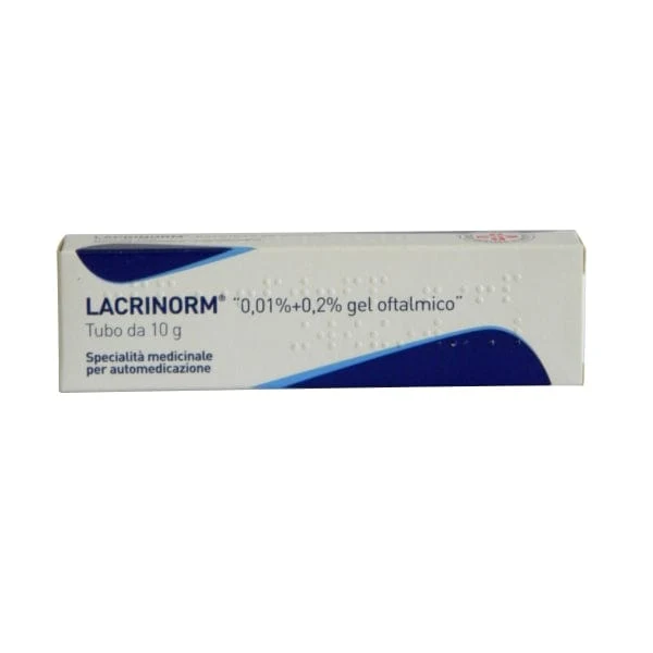 Lacrinorm 0,01 % + 0,2 % 10 g gel oftalmico