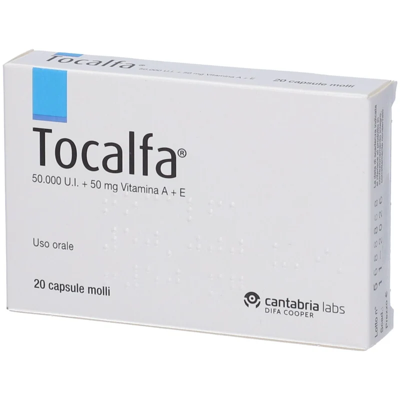 Tocalfa 50 000 UI + 50 mg 20 capsule molli