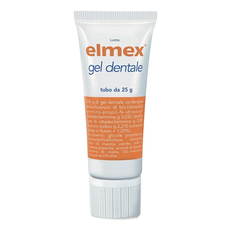 Elmex gel dentale 30,32 mg/g + 2,87 mg/g + 22,1 mg/g 25 g