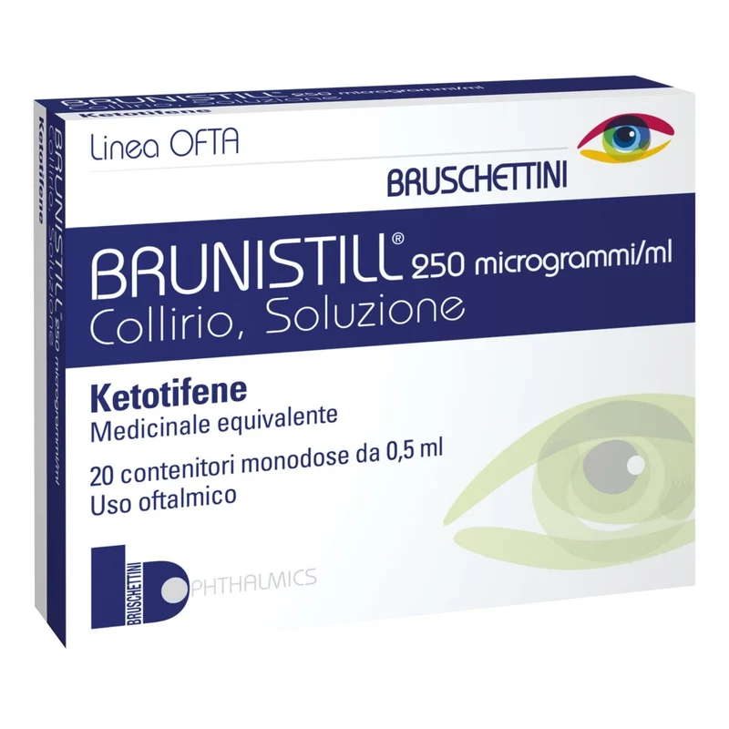 Brunistill 0,025 % 20×monodose collirio soluzione
