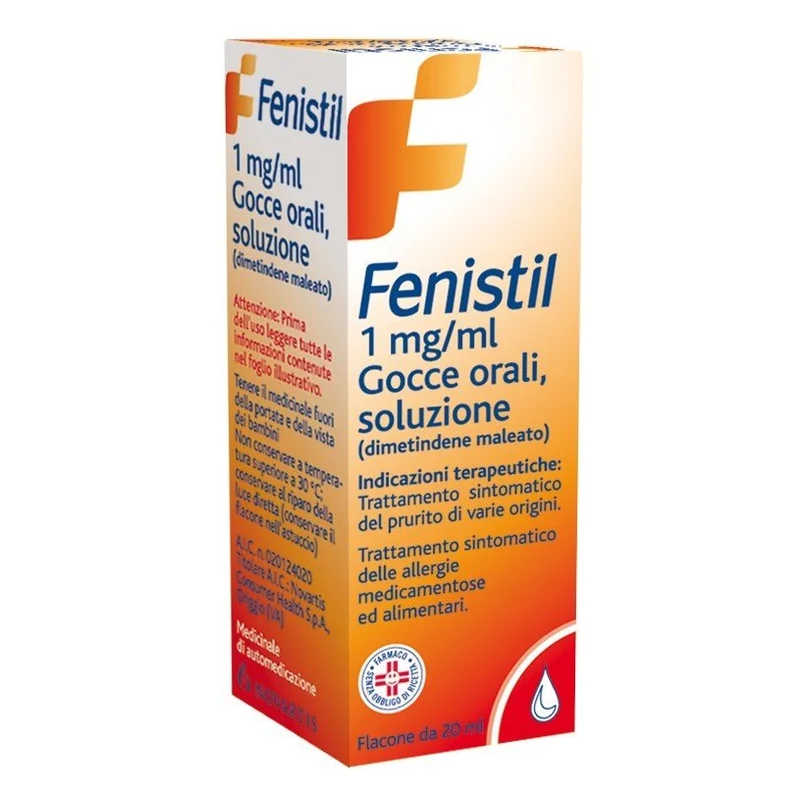 Fenistil 1 mg/ml 20 ml gocce orali soluzione