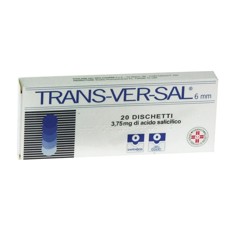 Trans - Ver - Sal 3,75 mg/6 mm 20 cerotti transdermici + garzette e limetta