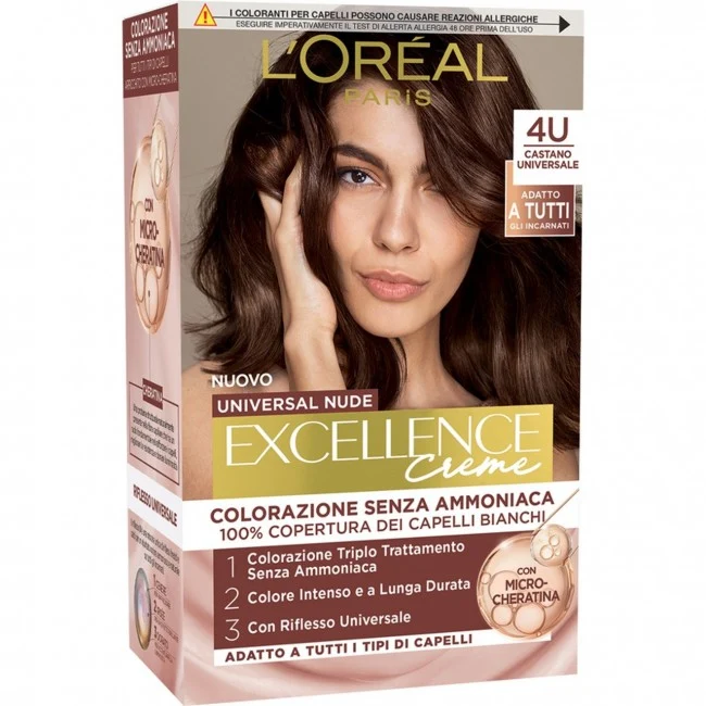 Excellence Creme Universal Nude Senza Ammoniaca N.4 Castano Universale