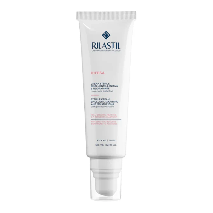 Rilastil Difesa Crema Sterile Emolliente, Lenitiva e Reidratante, Con Azione Protettiva, 50ml