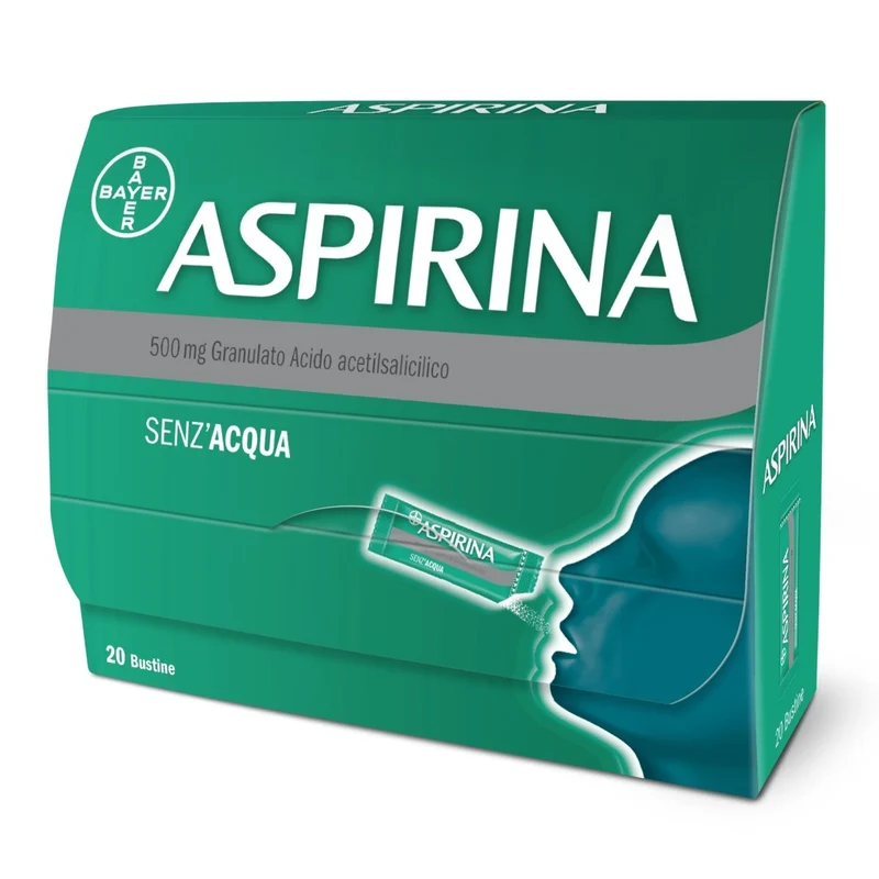 Aspirina 500 mg 20 bustine granulato