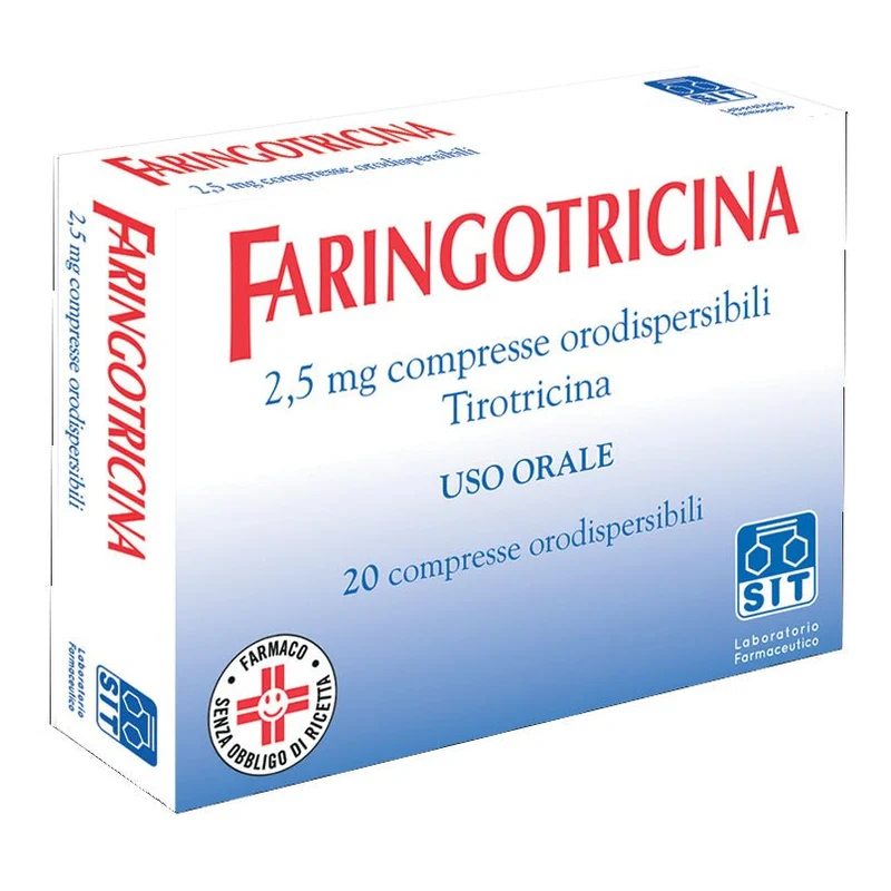 Faringotricina 2,5 mg 20 compresse orosolubili