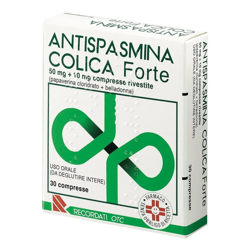 Antispasmina colica forte 50 mg + 10 mg 30 compresse rivestite