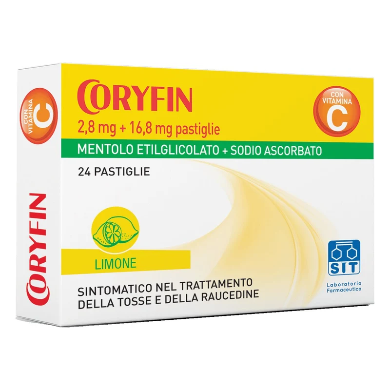 Coryfin 2,8 mg + 16,8 mg 24 pastiglie
