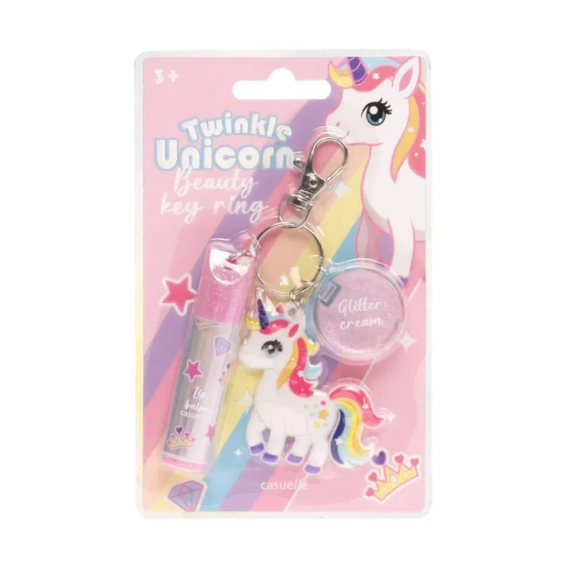 Portachiavi Lucidalabbra Scintillante Unicorno