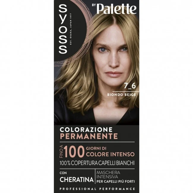 Syoss By Palette Colorazione Permanente Con Cheratina 7.6 Biondo Beige